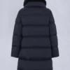 Belle Dune Long Shearling Trim Puffer