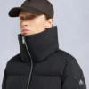 Belle Dune Long Shearling Trim Puffer