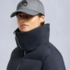 Belle Dune Short Shearling Trim Puffer