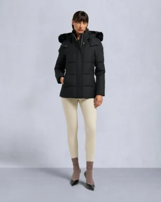 Cloud Shearling Trim 3Q Jacket