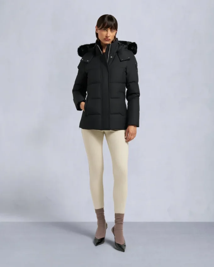 Cloud Shearling Trim 3Q Jacket
