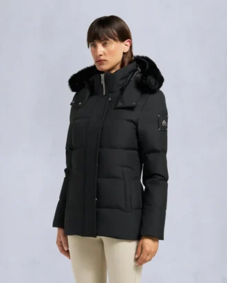 Cloud Shearling Trim 3Q Jacket