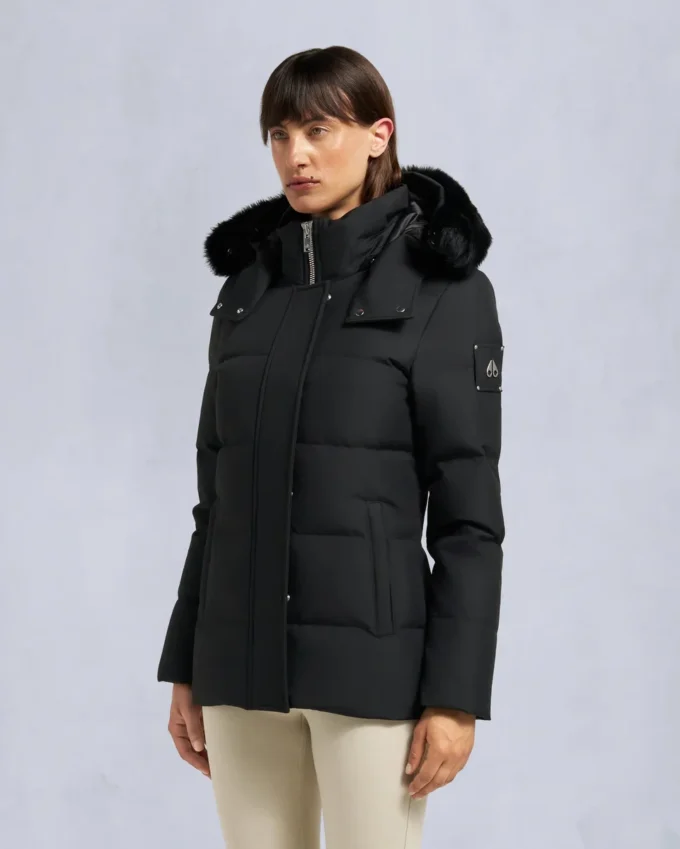 Cloud Shearling Trim 3Q Jacket