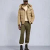 Cloud Shearling Trim Bomber Jacket