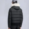 Cloud Shearling Trim Bomber Jacket