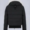 Cloud Shearling Trim Bomber Jacket