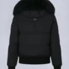 Cloud Shearling Trim Bomber Jacket