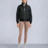 Cloud Shearling Trim Bomber Jacket