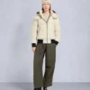 Cloud Shearling Trim Bomber Jacket