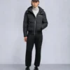 Cloud Shearling Trim Bomber Jacket