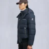 Cloud Shearling Trim Bomber Jacket