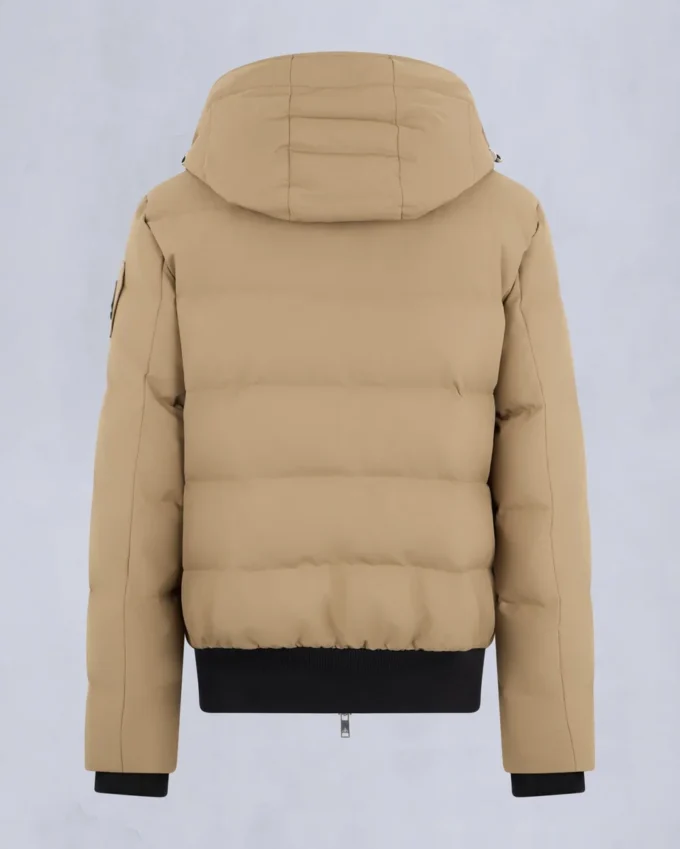Cloud Shearling Trim Bomber Jacket