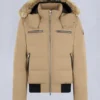 Cloud Shearling Trim Bomber Jacket