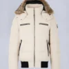 Cloud Shearling Trim Bomber Jacket