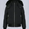 Cloud Shearling Trim Bomber Jacket