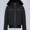 Cloud Shearling Trim Bomber Jacket