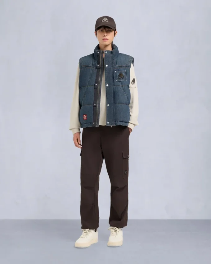 Evisu X Moose Denim Everest Puffer Vest