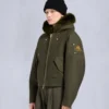 Gold Series Logan Shearling Trim Bomber Jacket
