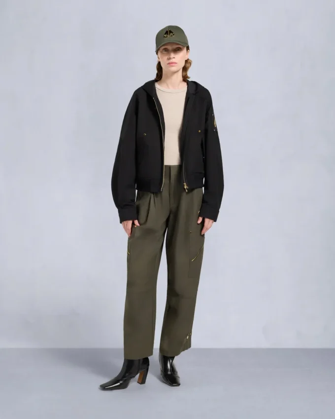 Gold Series Logan Shearling Trim Bomber Jacket