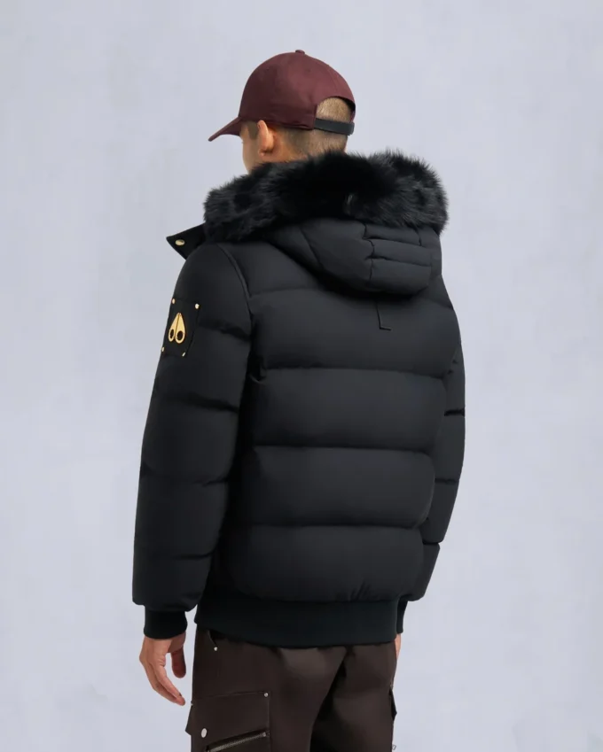 Gold Series Nyluxe Stagg Shearling Trim Bomber