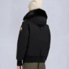 Gold Series Original Sainte Flavie Shearling Trim Bomber Jacket