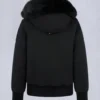 Gold Series Original Sainte Flavie Shearling Trim Bomber Jacket