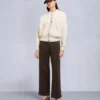 Mix Media Bomber Jacket