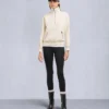 Mix Media Quarter Zip Sweater
