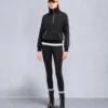 Mix Media Quarter Zip Sweater