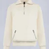 Mix Media Quarter Zip Sweater
