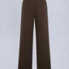 Mix Media Wide Leg Pant