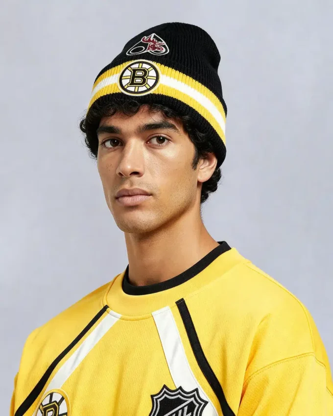 Nhl X Moose Knuckles Bruins Beanie