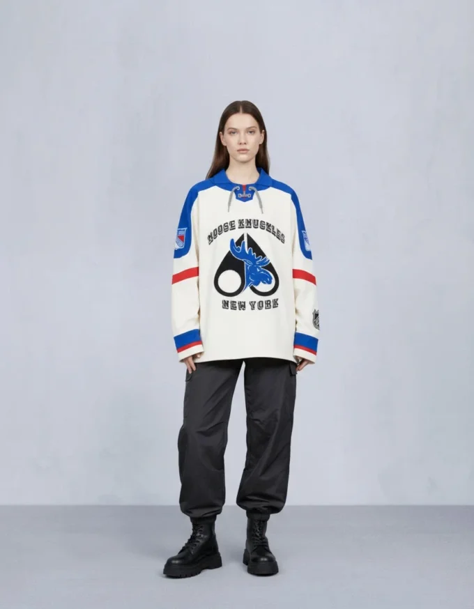 Nhl X Moose Knuckles Rangers Polo