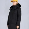 Nyluxe Chelia Shearling Trim 3Q Jacket
