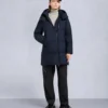 Nyluxe Chelia Shearling Trim 3Q Jacket