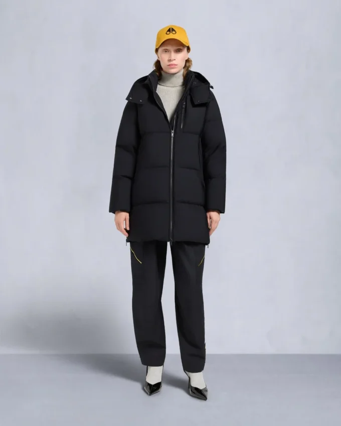 Nyluxe Chelia Shearling Trim 3Q Jacket