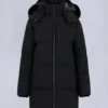 Nyluxe Chelia Shearling Trim 3Q Jacket