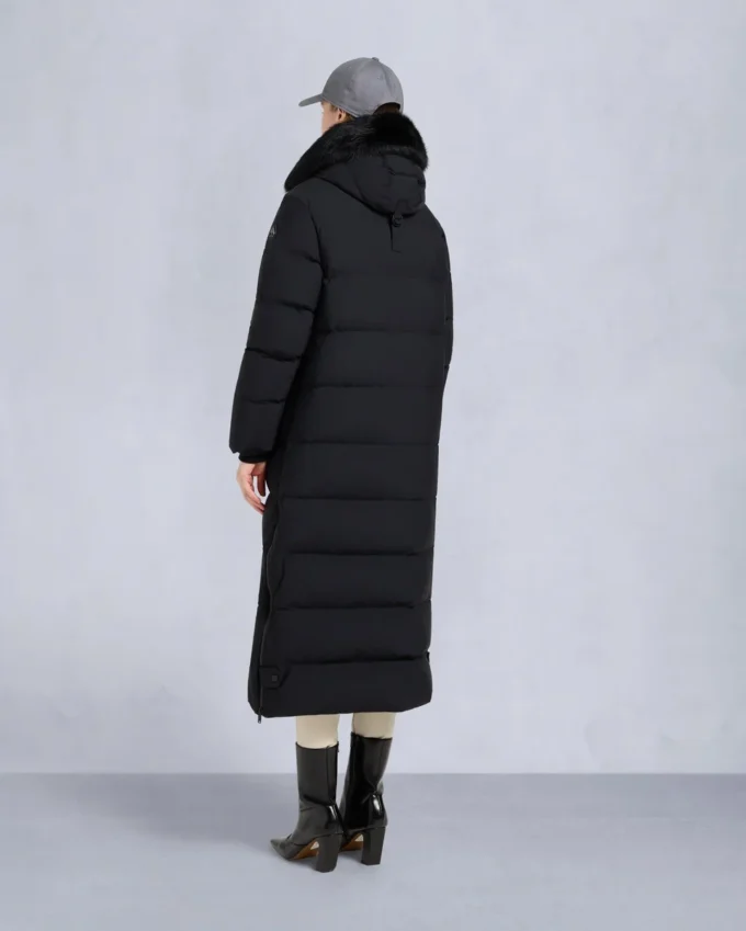 Nyluxe Chelia Shearling Trim Parka