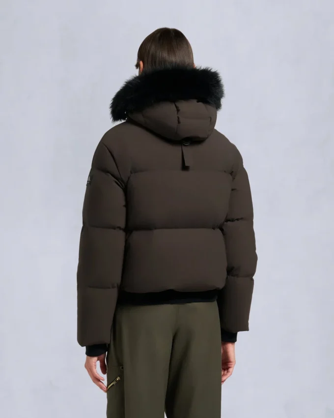 Nyluxe Misti Shearling Trim Puffer