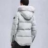 Onyx Anguille Shearling Trim Jacket