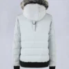 Onyx Ladriere Shearling Trim Bomber Jacket