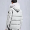 Onyx Round Island Shearling Trim Jacket