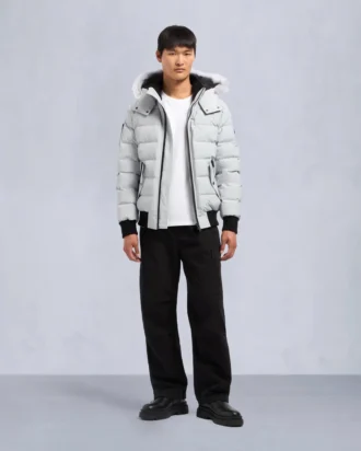 Onyx Scotchtown Shearling Bomber Jacket
