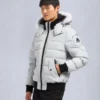 Onyx Scotchtown Shearling Bomber Jacket