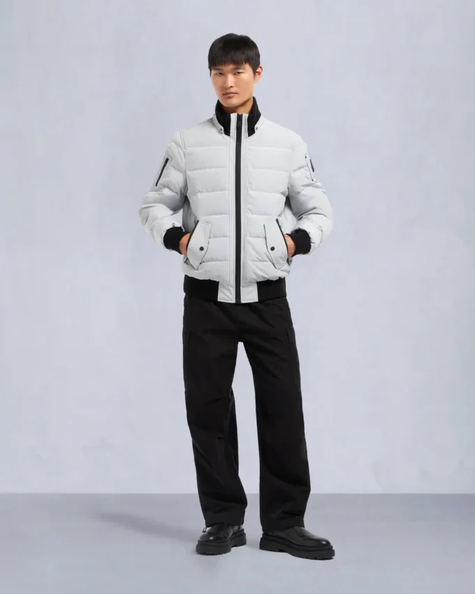 Onyx Scotchtown Shearling Bomber Jacket