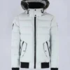 Onyx Scotchtown Shearling Trim Bomber Jacket