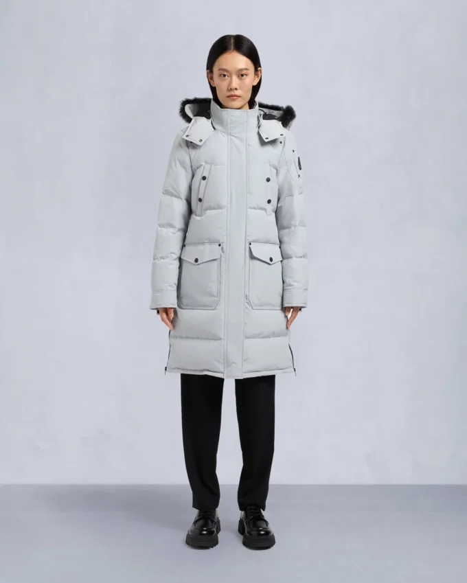 Onyx Shearling Trim Causapscal Parka