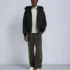 Original Ballistic Shearling Trim Bomber Jacket