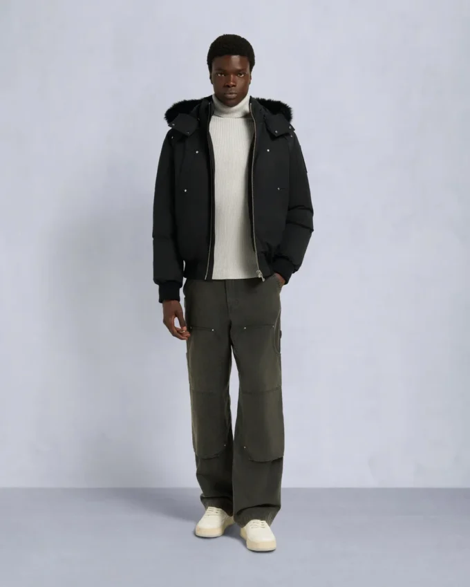 Original Ballistic Shearling Trim Bomber Jacket
