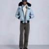 Original Ballistic Shearling Trim Bomber Jacket